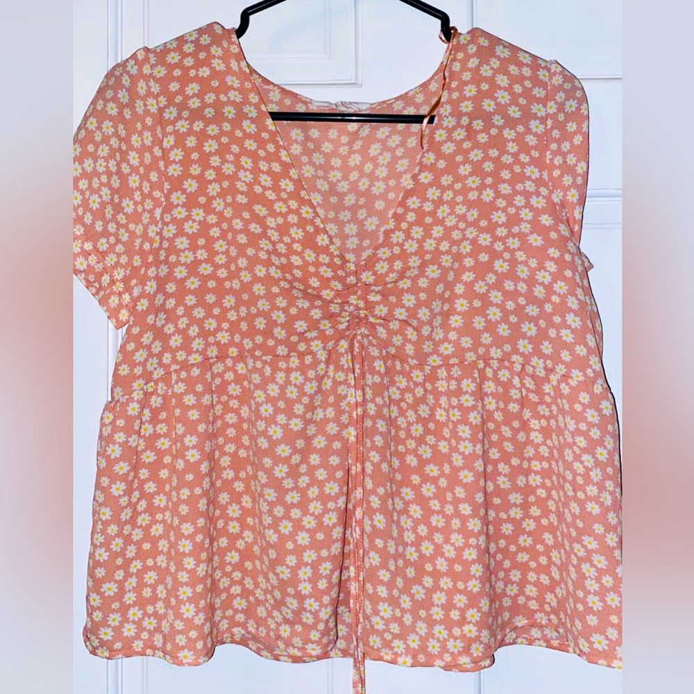 Pink flower top